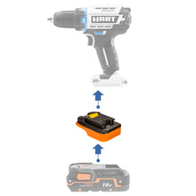 Load image into Gallery viewer, RIDGID 18V to Hart 20V Battery Adapter