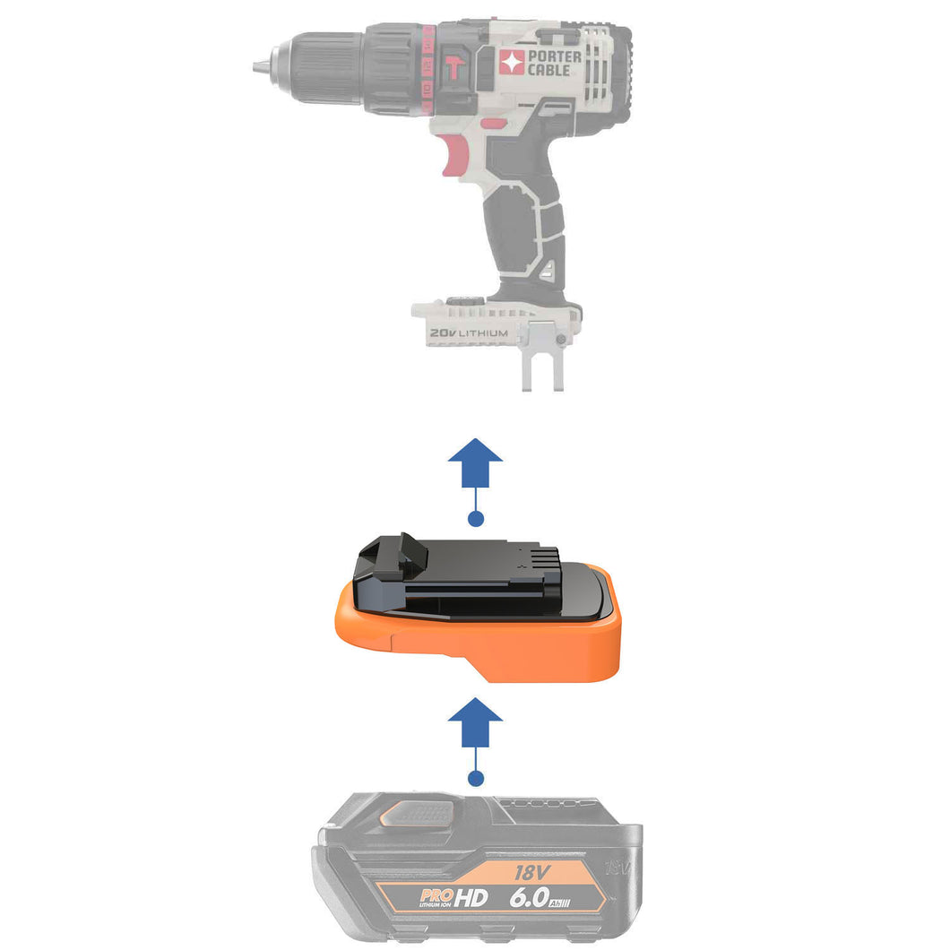 AEG 18V to Porter Cable 20V Battery Adapter