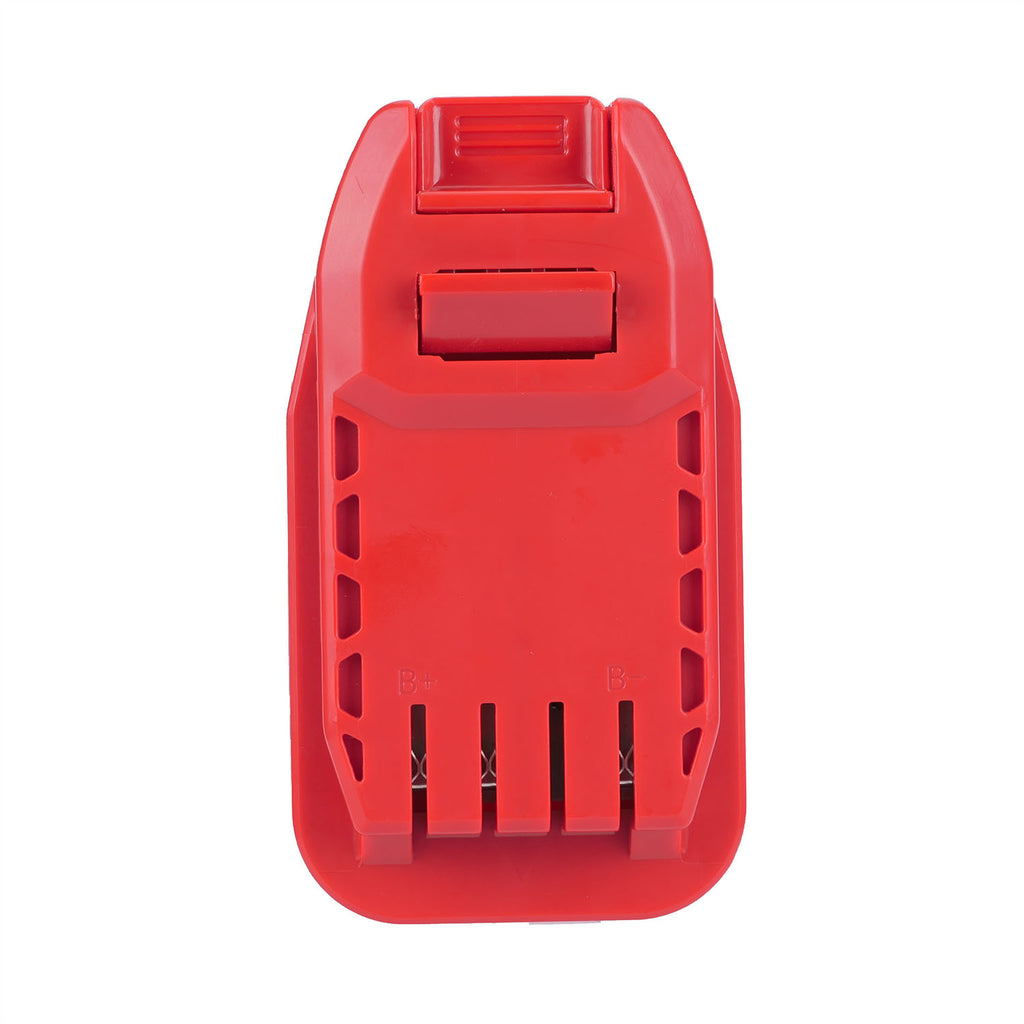 Milwaukee M18 to Craftsman 20V battery adapter - Craftsman tool-side connection, terminal slots marked B+ and B-