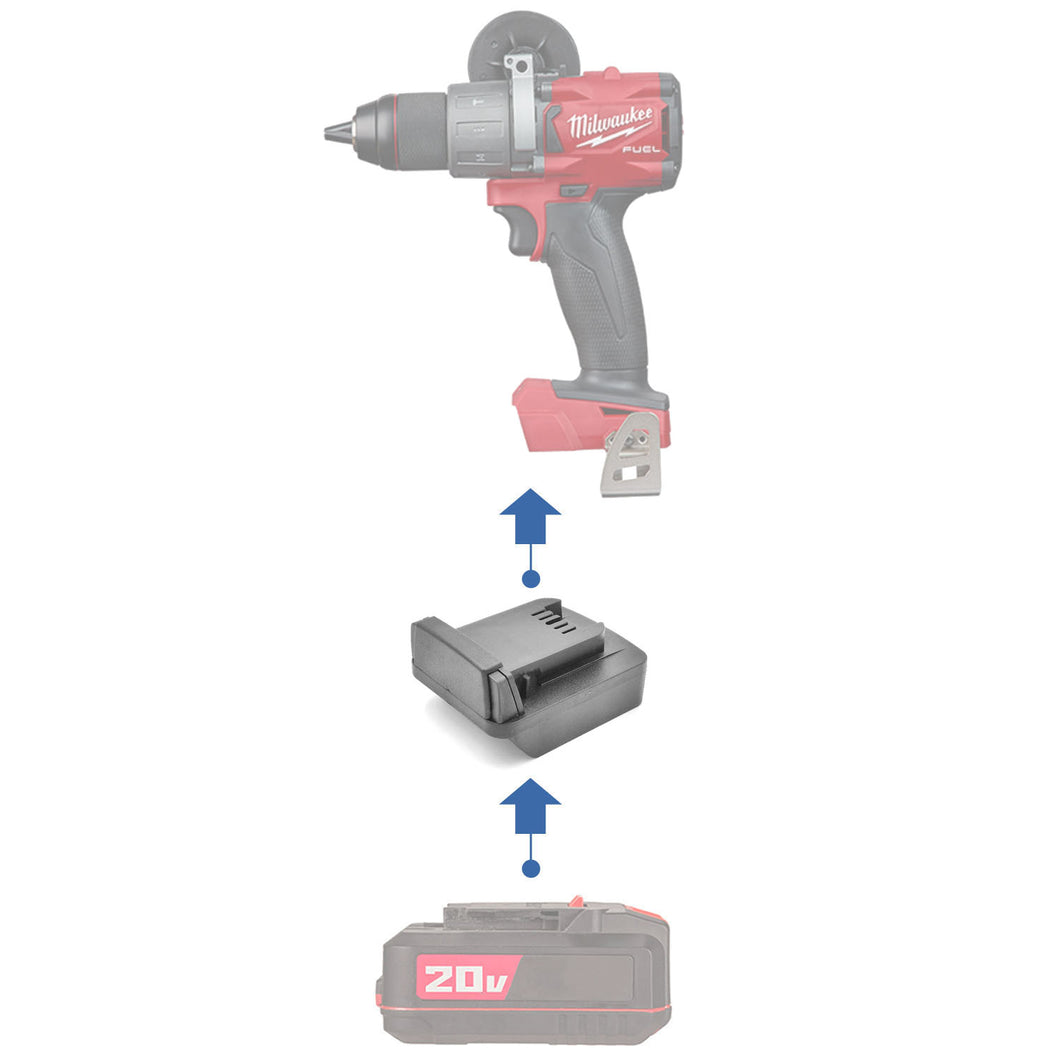 Bauer 20V to Milwaukee 18V Battery Adapter
