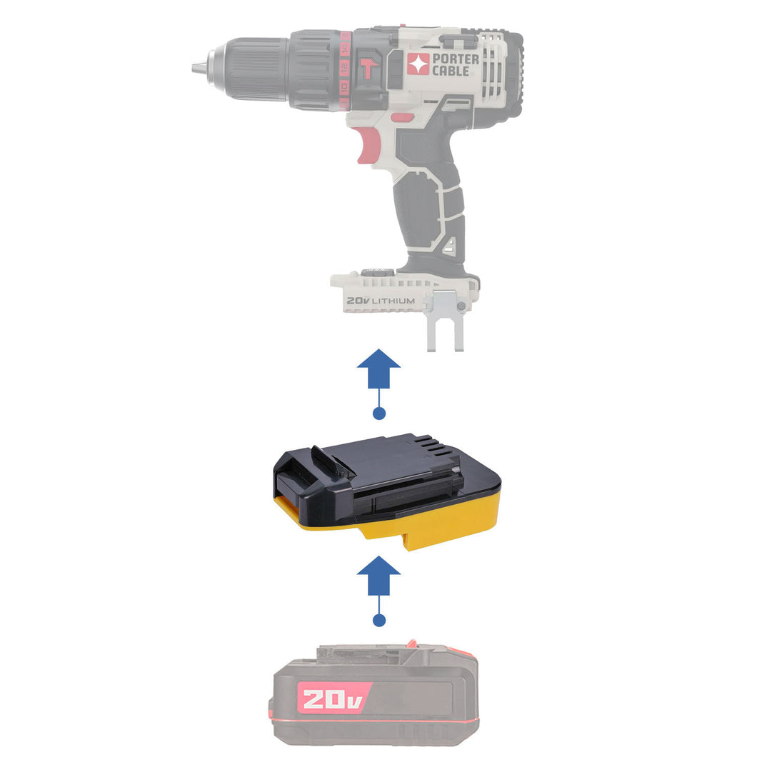 Bauer 20V to Porter Cable 20V Battery Adapter