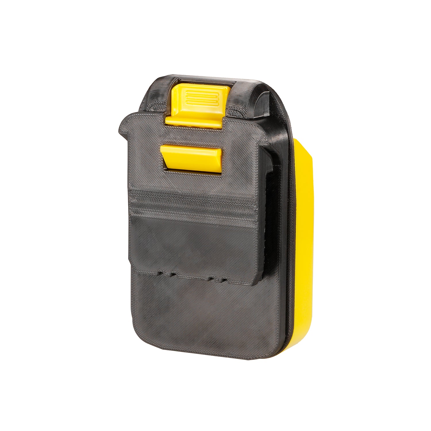 Bauer 20V to Chicago Electric 18V battery adapter - Chicago Electric tool-side connection, ribbed release catch