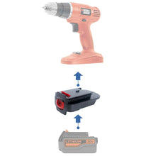 Load image into Gallery viewer, Black and Decker 20V to Black &amp; Decker 18V Ni-Cd Battery Adapter
