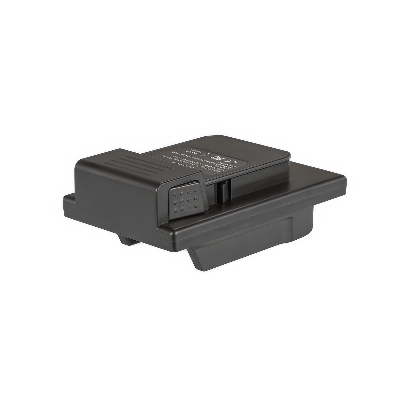 Black and Decker 20V to Hoover 20V ONEPWR battery adapter - Hoover tool-side connection, raised contact block, release catch