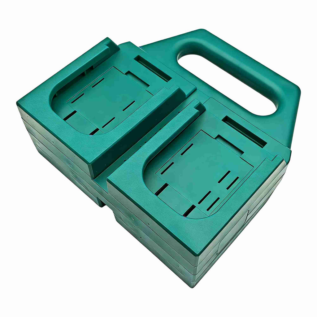 4-Bank Battery Holder & Carrier for Bosch Professional (Blue) GBA 18V Batteries
