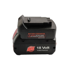 Load image into Gallery viewer, Bosch (Blue) 18V to DeWalt 20V Battery Adapter
