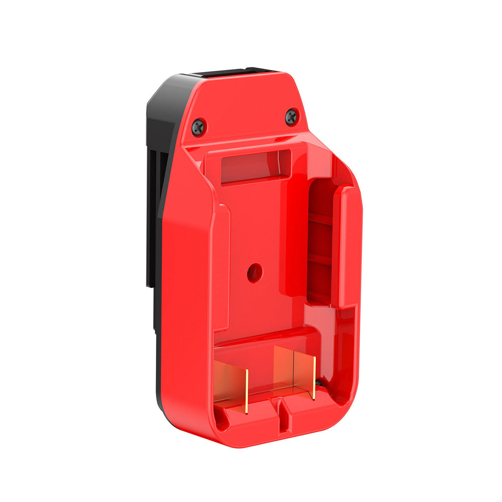 Craftsman 20V to Porter Cable 20V battery adapter - battery-side connection with twin copper blades and two screws