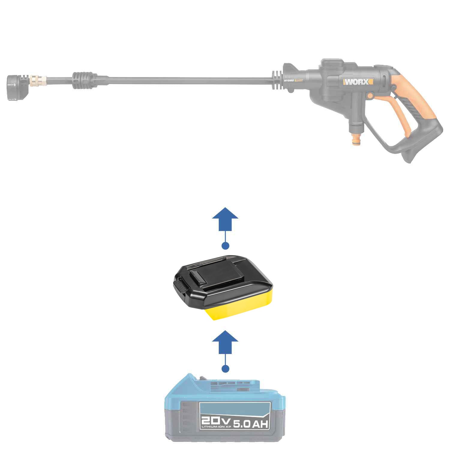 Hercules to WORX PowerShare Battery Adapter | Durable Converter – Power ...