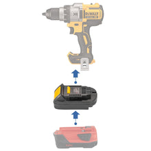 Load image into Gallery viewer, Hilti 22V to DeWalt 20V Battery Adapter

