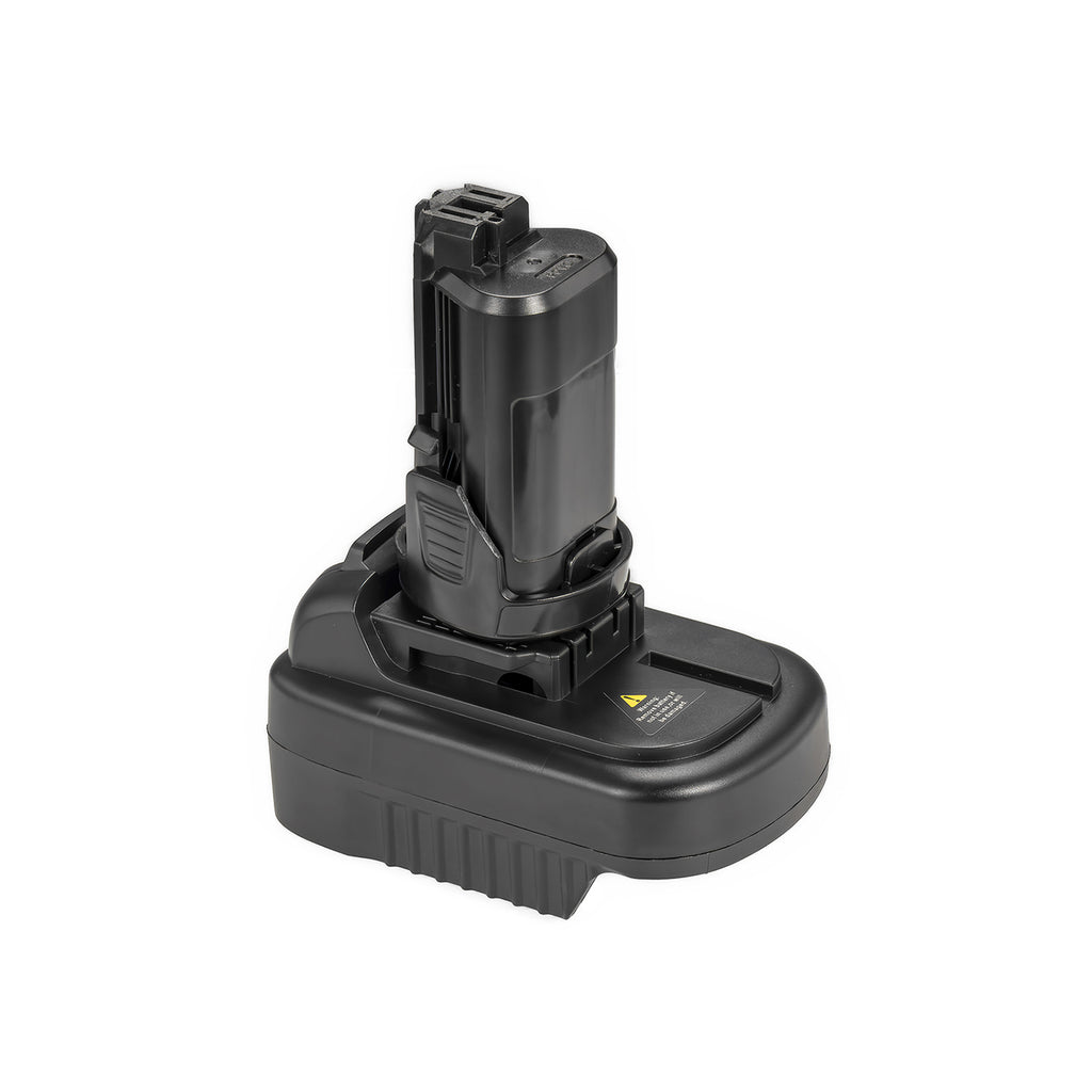 Makita 18V LXT to Bosch 12V battery adapter - Bosch 12V tool-side post upward, battery-side base below
