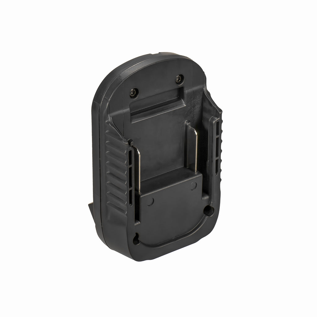 Makita 18V LXT to DeWalt 20V MAX battery adapter - battery-side channel with the rail contacts