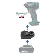 Load image into Gallery viewer, Makita 18V to Metabo 18V CAS Battery Adapter
