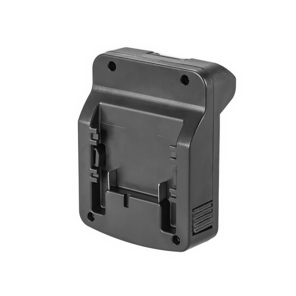 Metabo CAS 18V to RIDGID Plumbing battery adapter - plan view of the battery-side connection with its guide channels