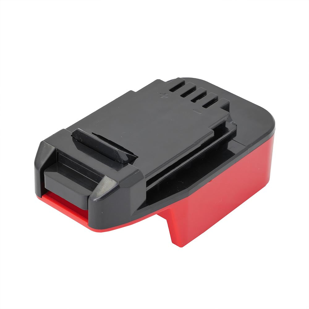 Milwaukee M18 to Black and Decker 20V battery adapter - Black and Decker tool-side connection with terminal slots