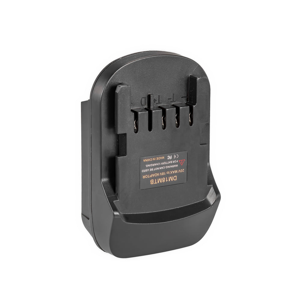 Milwaukee M18 to Metabo CAS 18V battery adapter - Metabo CAS tool-side connection, five copper terminal blades
