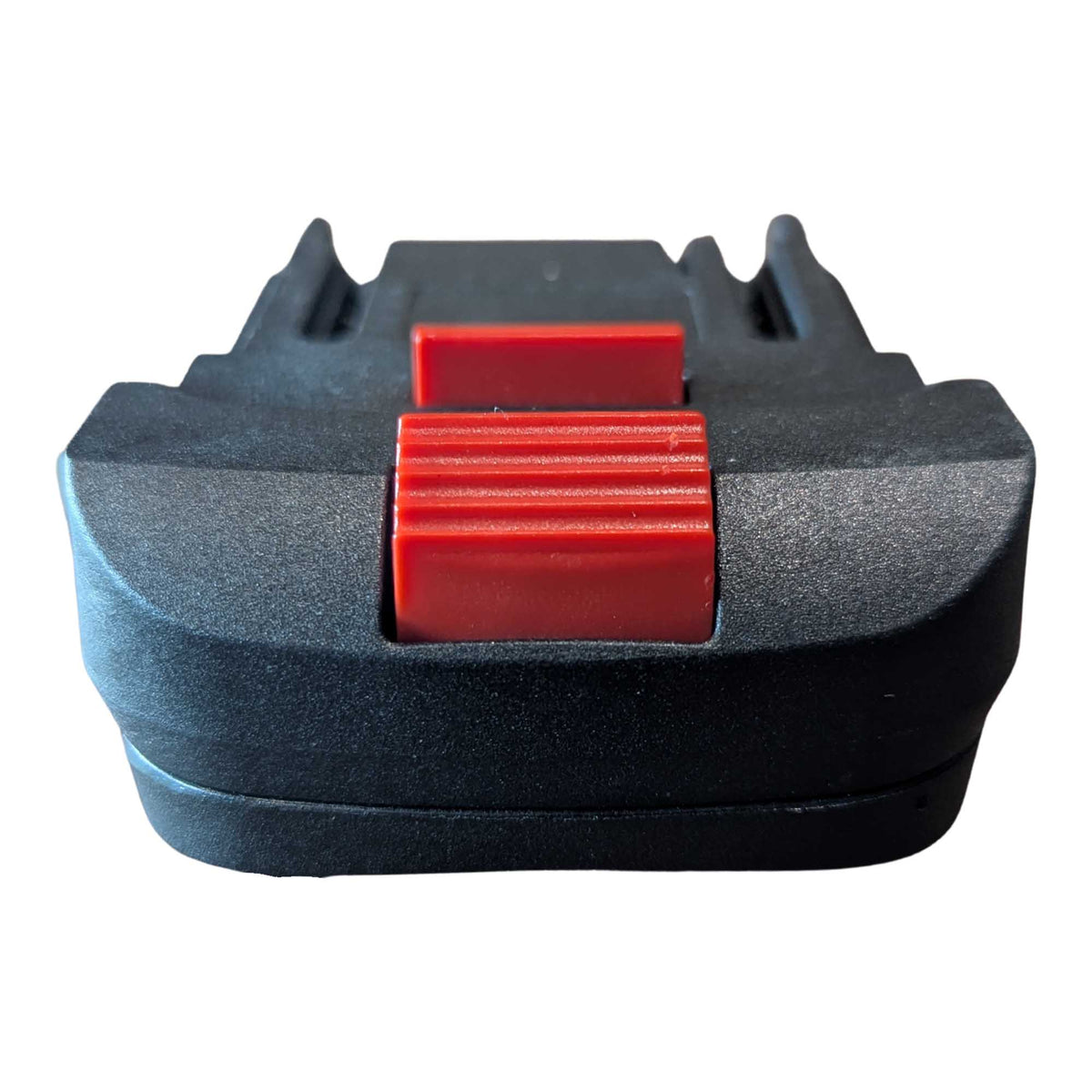Parkside X20V to Makita 18V LXT battery adapter - Makita tool-side connection head-on