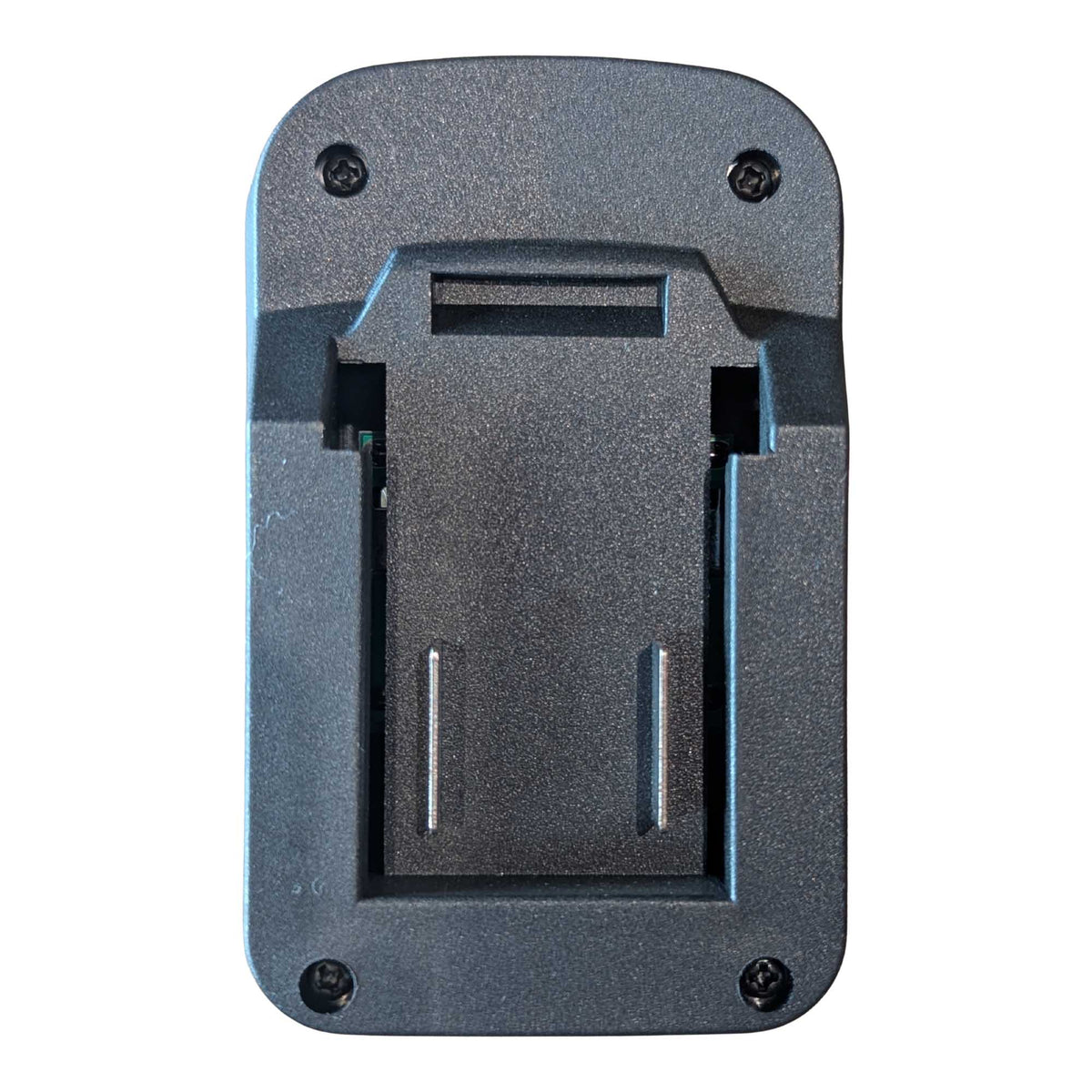 Parkside X20V to Makita 18V LXT battery adapter - plan view of the battery-side connection