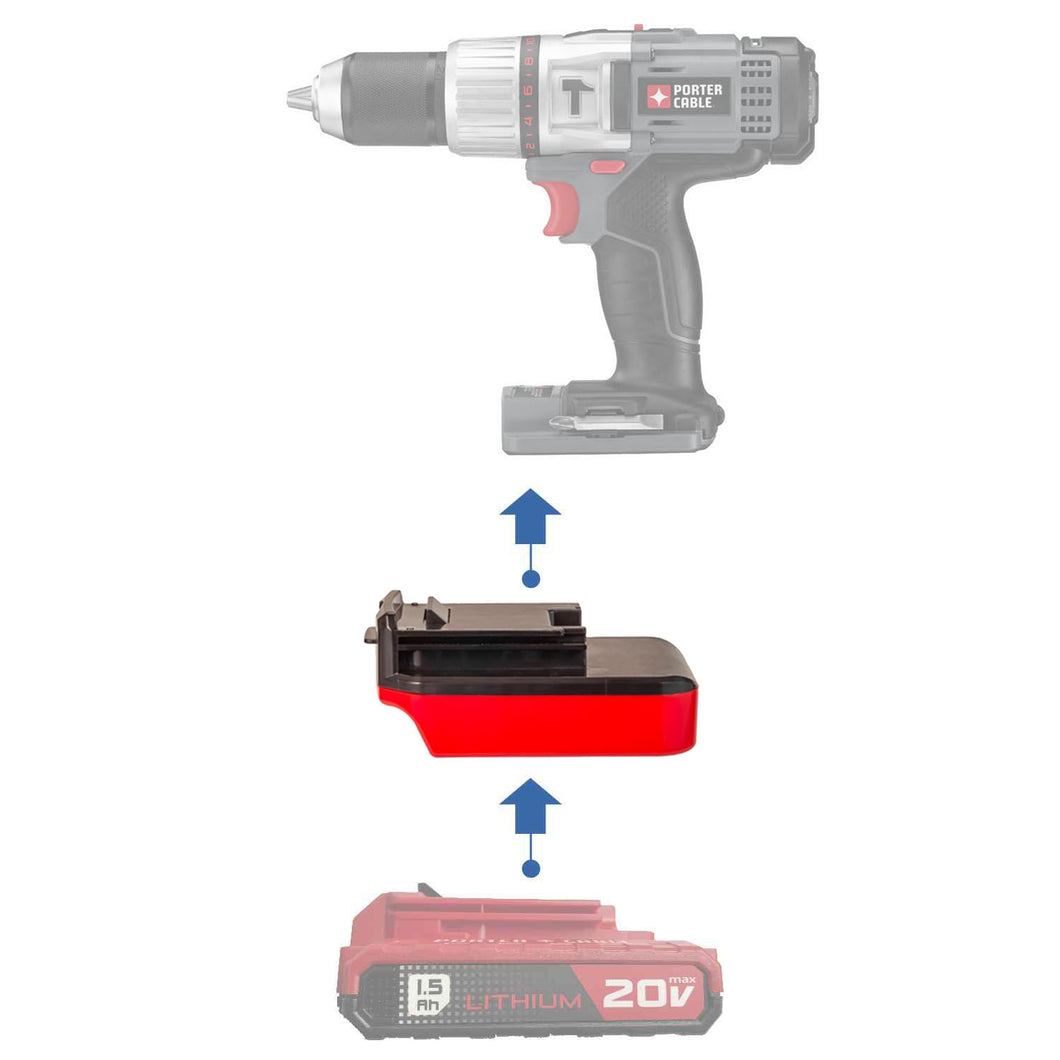 Porter Cable 20V to Porter Cable 18V Battery Adapter