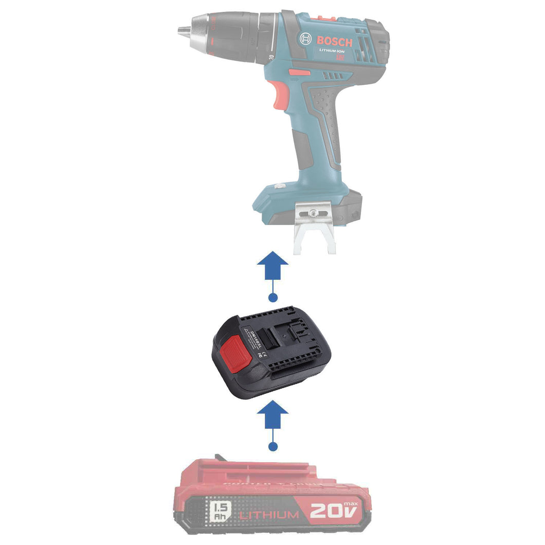 Porter Cable 20V to Bosch (Blue) 18V Battery Adapter