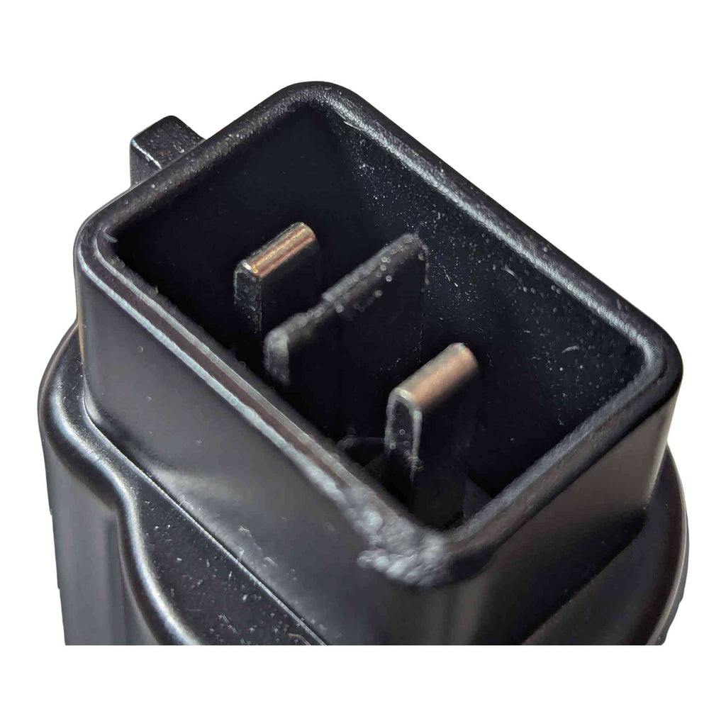 Porter Cable 20V to DeWalt 18V Ni-Cd battery adapter - close-up of the tool-side post and its copper pins
