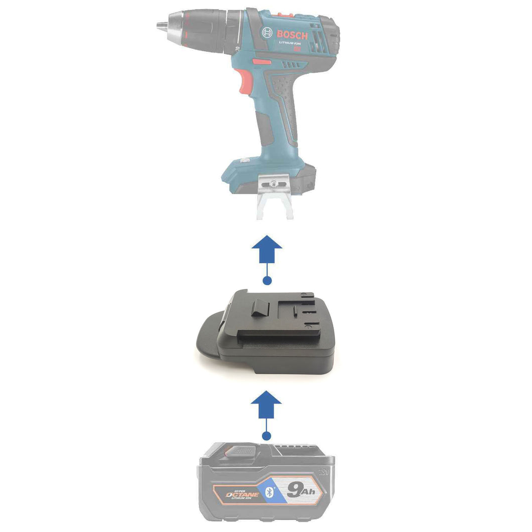 RIDGID 18V to Bosch 18V (Blue) Battery Adapter