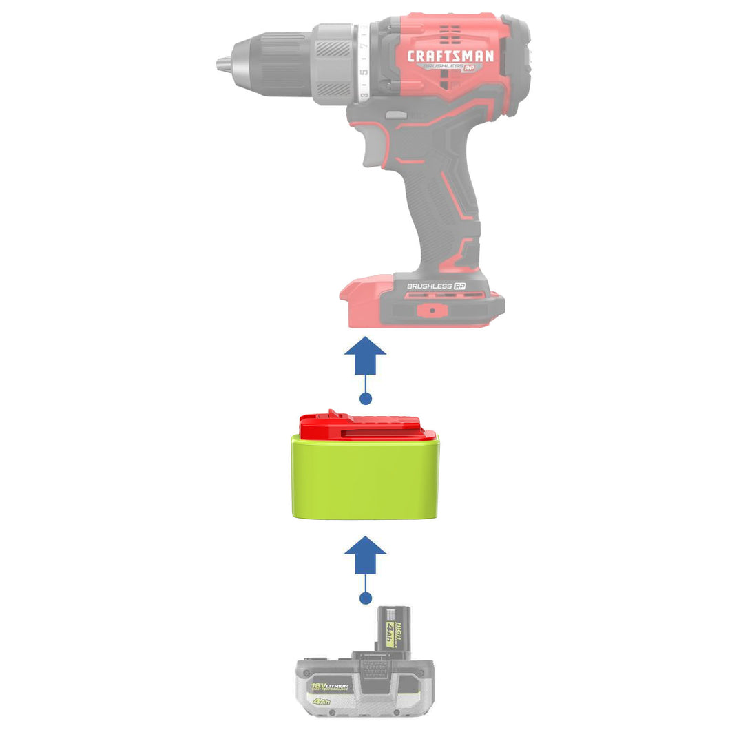 Ryobi 18V to Craftsman 20V Battery Adapter