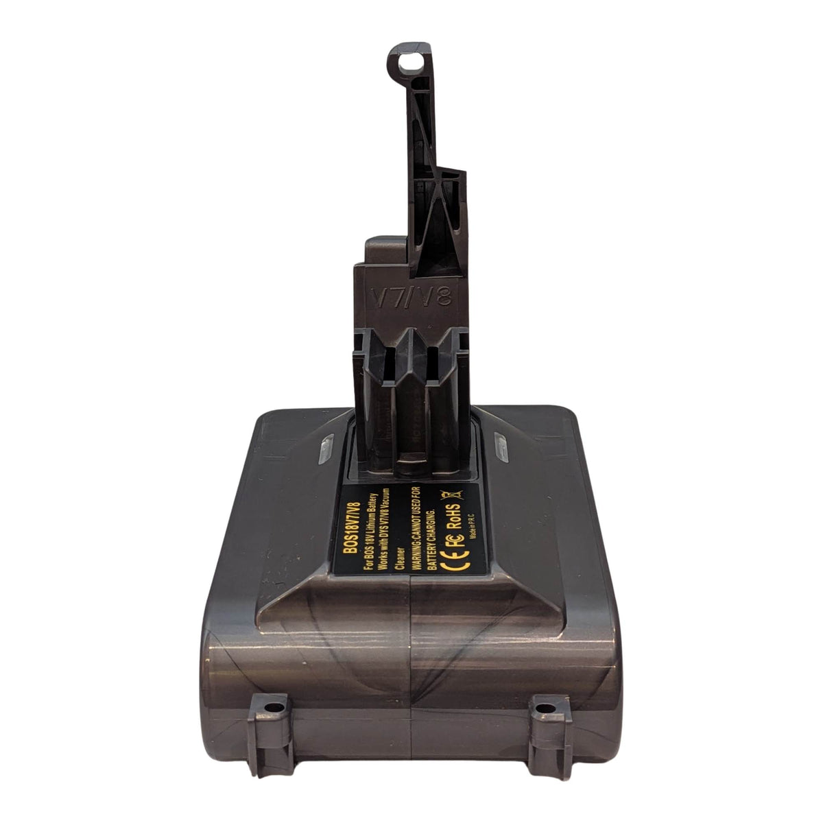 Bosch 18V GBA (Blue) to Dyson V8 battery adapter: Dyson Connector, Rear