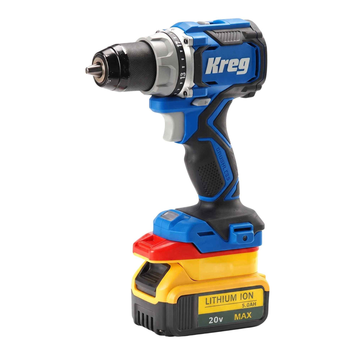 DeWalt 20V to Kreg 20V Blue Ion Battery Adapter