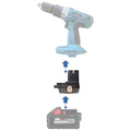 Milwaukee 18V to Makita 18V (Ni-Cd) Battery Adapter