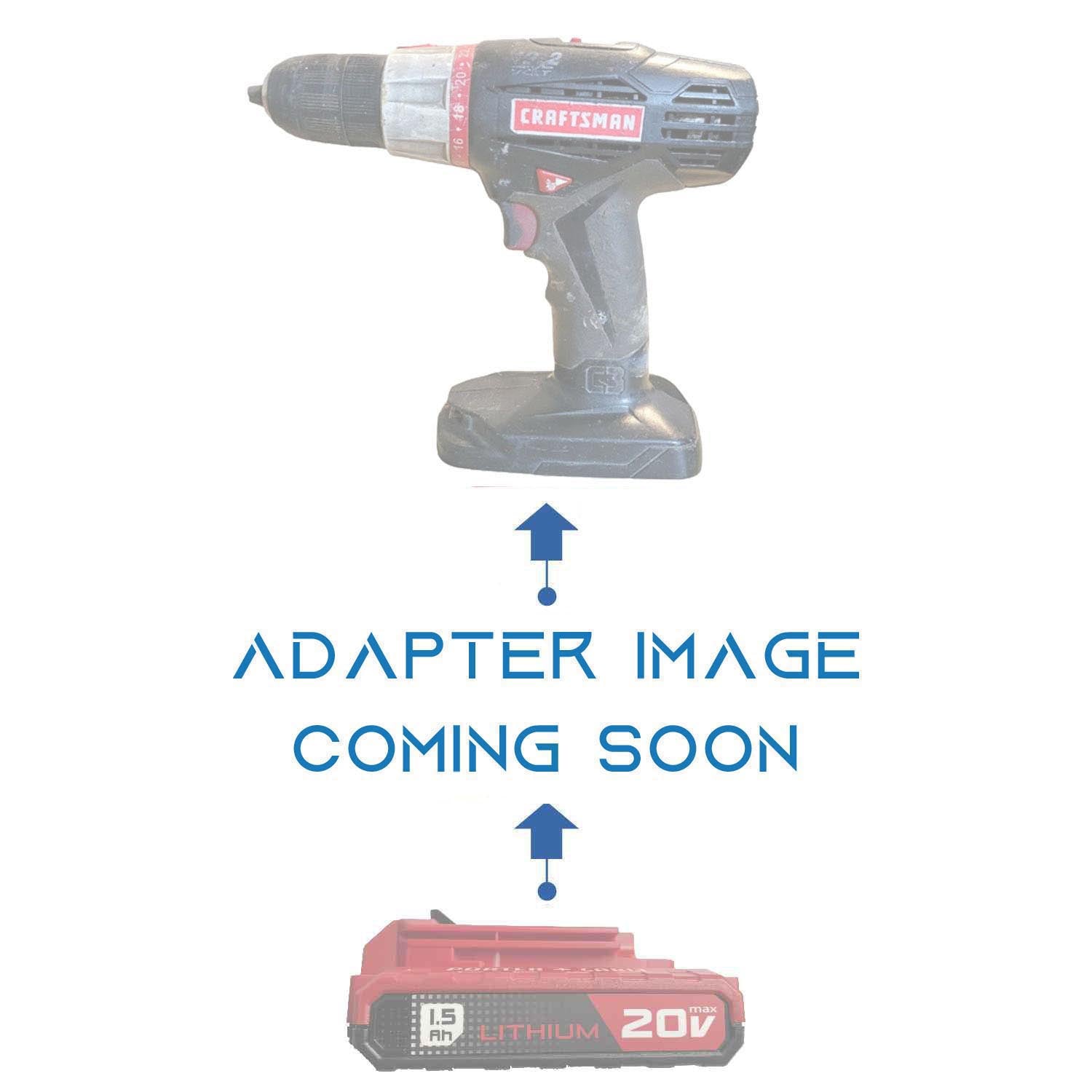 Porter Cable 20V to Craftsman 19.2V C3 Ni-Cd battery adapter - placeholder reading adapter image coming soon