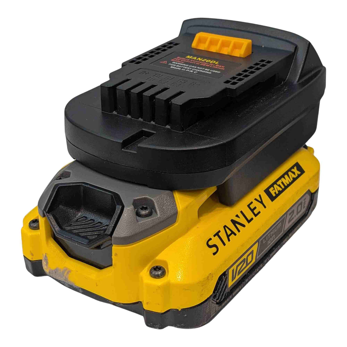 Stanley FATMAX V20 to DeWalt 20V Battery Adapter