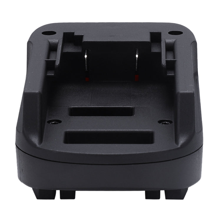 Black and Decker 20V to Bosch 18V GBA (Blue) battery adapter - end view of the battery-side channel