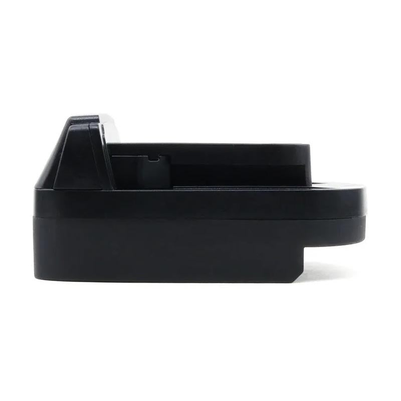 Bosch 18V GBA (Blue) to Milwaukee M18 battery adapter - side view from the opposite side